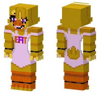 Showbiz Pizza Chica The Chicken Minecraft Bedrock skin