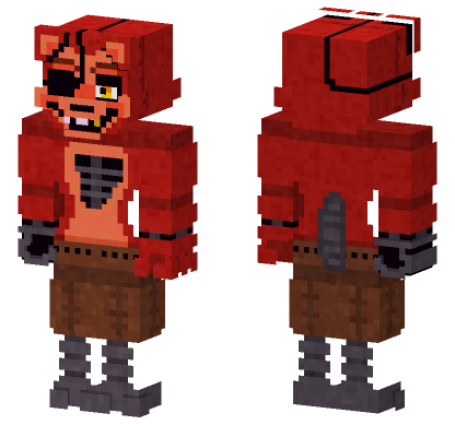 Showbiz Pizza Foxy Pirate Fox Minecraft Bedrock skin