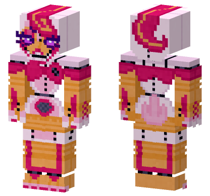 Showbiz Pizza Funtime Chica Minecraft Bedrock skin