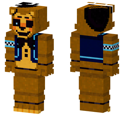 Showbiz Pizza Golden Freddy Minecraft Bedrock skin