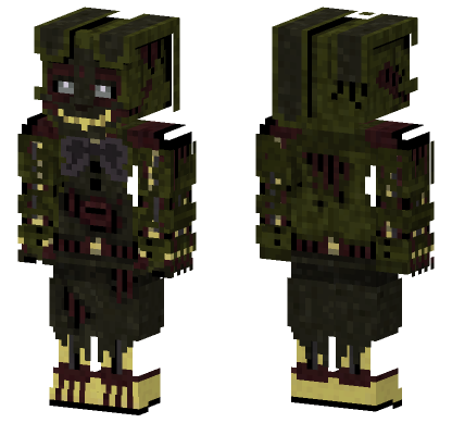Showbiz Pizza Haunted Springtrap Minecraft Bedrock skin