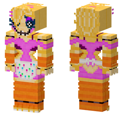 Showbiz Pizza Toy Chica Minecraft Bedrock skin