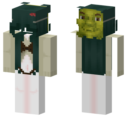 Shrek Skin Minecraft Bedrock skin