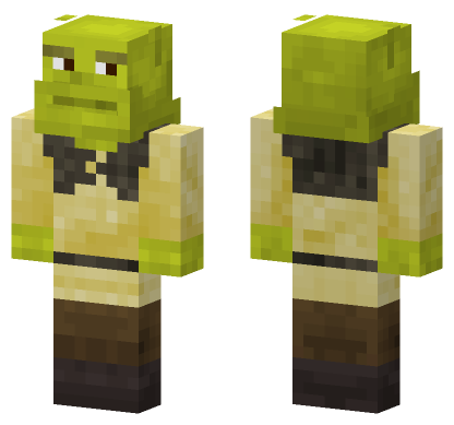 Shrek Skin Minecraft Bedrock skin