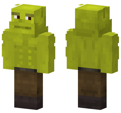 Shrek Skin Minecraft Bedrock skin
