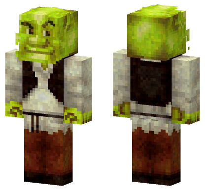 Shrek Skin Minecraft Bedrock skin