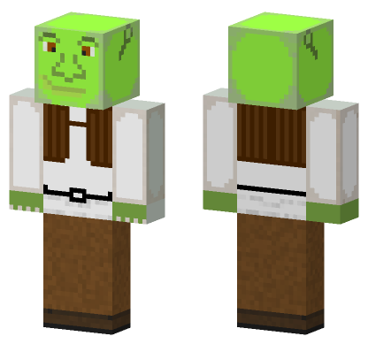 Shrek Steve HD Minecraft Bedrock skin