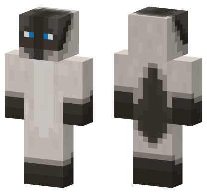 Siamese Cat Man Minecraft Bedrock skin