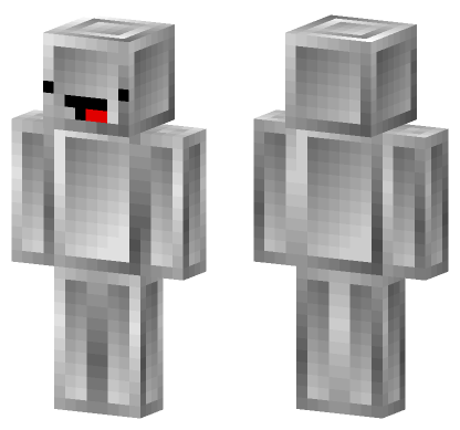 Silver Derp Minecraft Bedrock skin