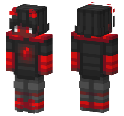 Simon Red Demon Minecraft Bedrock skin