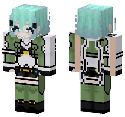 Sinon HD Sao Minecraft Bedrock skin