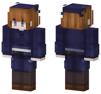 Skin13 Blue Outfit Minecraft Bedrock skin