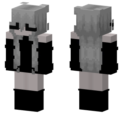 Skin7 Grey Outfit Minecraft Bedrock skin