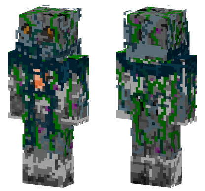 Skulk Infested Golem Minecraft Bedrock skin