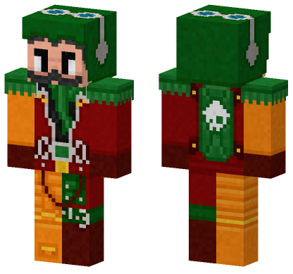 Sky Pirate Flintlocke Minecraft Bedrock skin