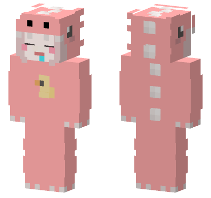 Sleeping Girl Minecraft Bedrock skin