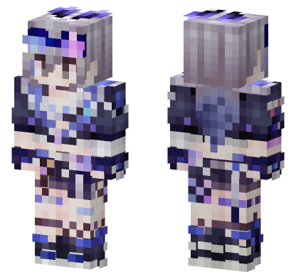 Slim White Minecraft Bedrock skin