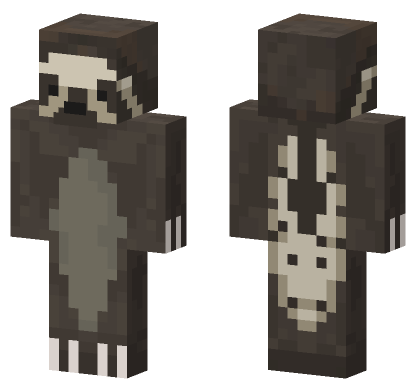 Sloth Skin Minecraft Bedrock skin