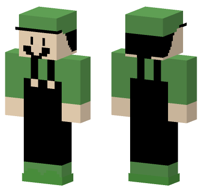 Smb 3 Luigi Minecraft Bedrock skin