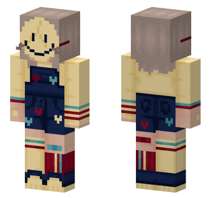 Smiley Face Kid Minecraft Bedrock skin