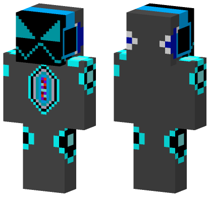 Snow Protogen Minecraft Bedrock skin