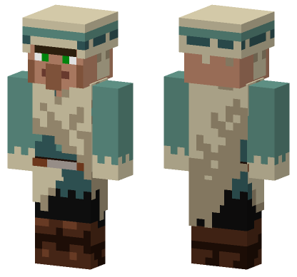 Snow Villager Minecraft Bedrock skin
