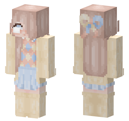 Soft Girl HD Skin Minecraft Bedrock skin