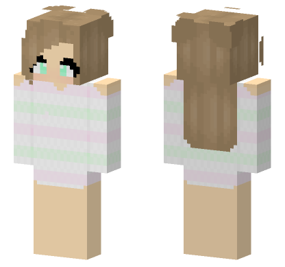 Soft Girl Outfit Minecraft Bedrock skin
