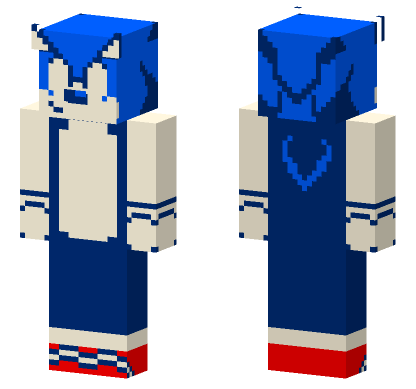 Sonic 1 NES Version Skin Minecraft Bedrock skin
