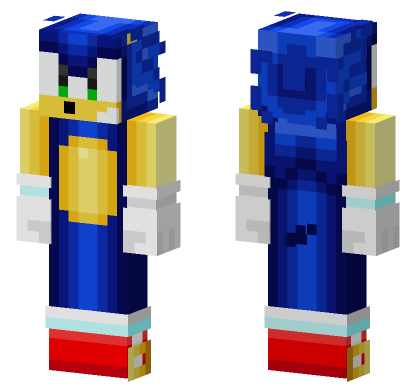 Sonic Adventure Sonic Minecraft Bedrock skin