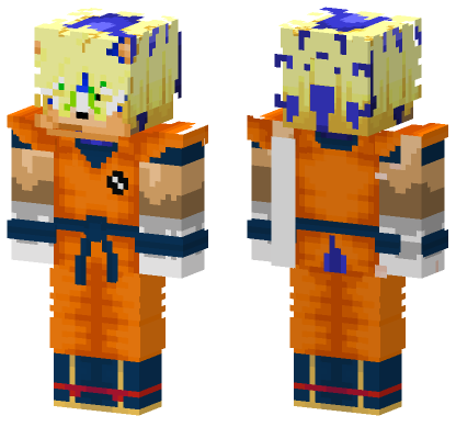 Sonic Cosplay Goku Minecraft Bedrock skin