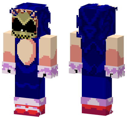 Sonic EXE One More Time Minecraft Bedrock skin