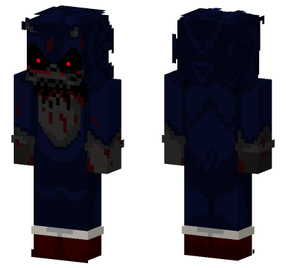 Sonic Exe Remastered Black Sun Minecraft Bedrock skin