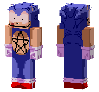 Sonic EXE Skin Minecraft Bedrock skin