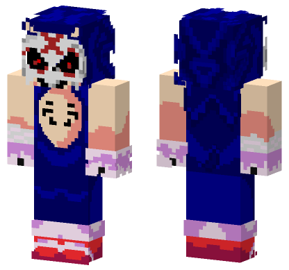 Sonic EXE Skin Minecraft Bedrock skin