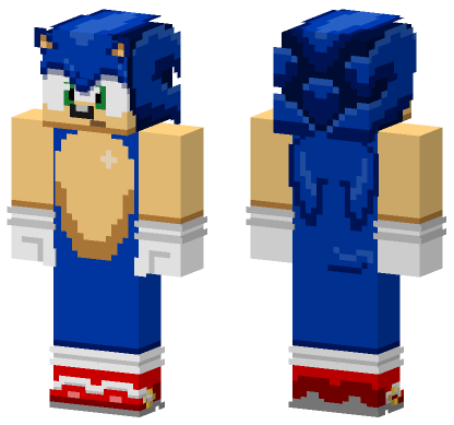 Sonic Frontiers Minecraft Bedrock skin