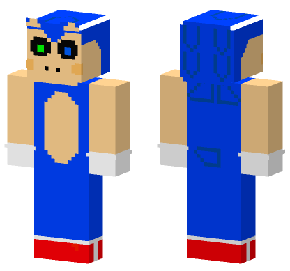 Sonic Piggy Minecraft Bedrock skin