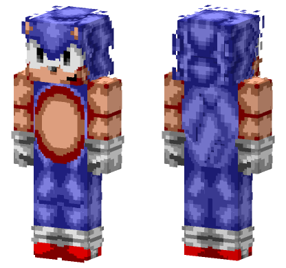 Sonic The Hedgehog Minecraft Bedrock skin