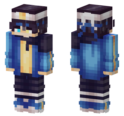 Sorhin Blue Outfit Minecraft Bedrock skin