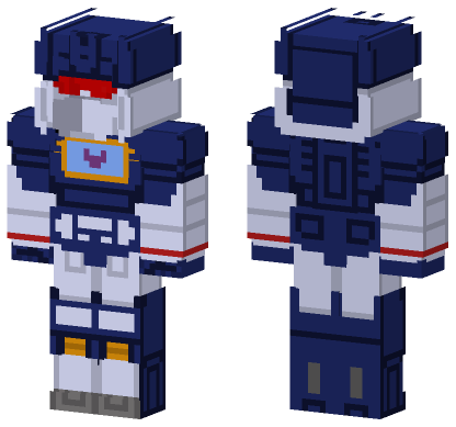 Soundwave Transformers 1984 Minecraft Bedrock skin
