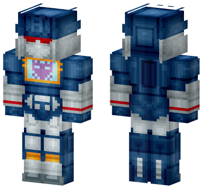 Soundwave Transformers G1 Minecraft Bedrock skin