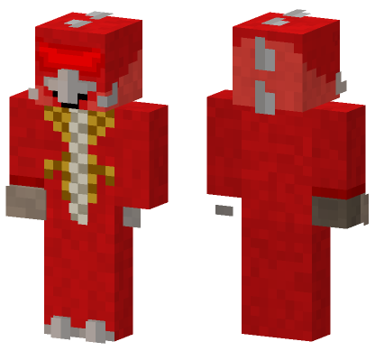 Soviet Gigan Red Minecraft Bedrock skin