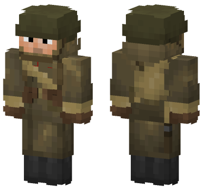 Soviet Red Army Soldier Minecraft Bedrock skin