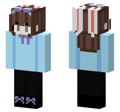 Space Bunny Outfit Minecraft Bedrock skin