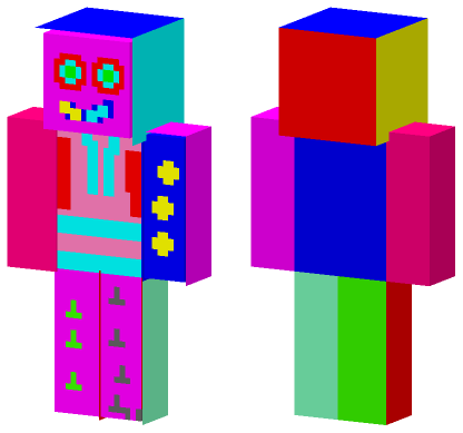 Spam Yum Glitch Minecraft Bedrock skin
