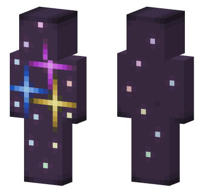 Sparkly Space Outfit Minecraft Bedrock skin