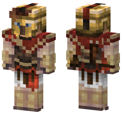 Spartan Warrior Minecraft Bedrock skin