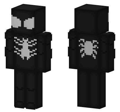 Spectacular Spider-Man Symbiote Suit Minecraft Bedrock skin
