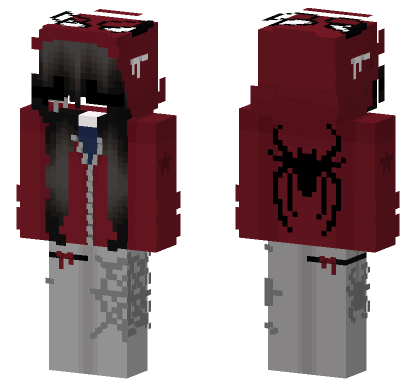 Spider Girl Minecraft Bedrock skin