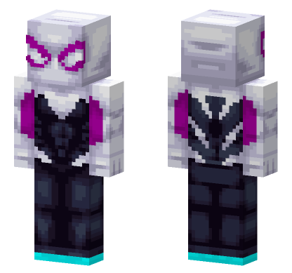 Spider Gwen Skin Minecraft Bedrock skin